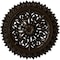 Ekena Millwork Lariah Ceiling Medallion (Fits Canopies up to 1 3/8"), 24 3/4"OD 1 3/8"ID x 3 1/4"P, Bronze CM24LABZS - alternate 1